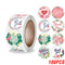 100-500pcs Thank You Round Sticker Scrapbook Envelope Seal Sticker Gift Flower Decoration Stationery Label Sticker