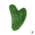 2pcs/Set Kamien Gua Sha Stone For Face Massage Rose Quartz Jade Stone Face Massage Roller Gua Sha Scraper Board Face
