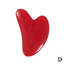 2pcs/Set Kamien Gua Sha Stone For Face Massage Rose Quartz Jade Stone Face Massage Roller Gua Sha Scraper Board Face