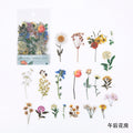 40pcs/bag Vintage Ginkgo leaves flowers PET sticker package DIY diary decoration sticker album scrapbooking