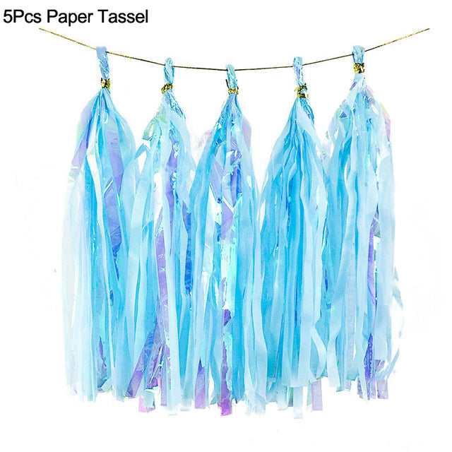 Little Mermaid Party Balloons 32inch Number Foil Balloon Kids Birthday Party Decoration Supplies Baby Shower Decor Helium Globos