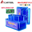 Super Mini ELM327 V1.5 PIC18F25K80 Chip OBD2 Diagnostic Scanner Elm 327 Bluetooth-Compatible/Wifi V2.1 OBDII Adapter Tools