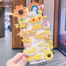 14Pcs Children Girls Hairpins Set Cute Fruit Rainbow Flower Kids Headwear Baby Girl Hair Accessories for Toddler Girl Hair Clip
