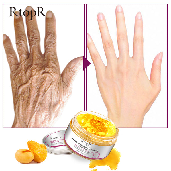 Mango Moisturizing Hand Wax Whitening Skin Hand Mask Repair Exfoliating Calluses Acid Anti-Aging Hand Skin Treatment Scrub 50g