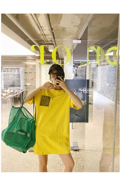 Women's 2021 New Ins Wind Transparent Mesh Single ShoulderBag Fashionable Lightweight All-match Shopping Bag Beach Net Bag