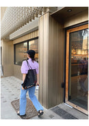 Women's 2021 New Ins Wind Transparent Mesh Single ShoulderBag Fashionable Lightweight All-match Shopping Bag Beach Net Bag