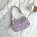 Animal Pattern Print Canvas Shoulder Underarm Bag Vintage Ladies Small Purse Handbags Casual All-match Fashion Women Square Bags