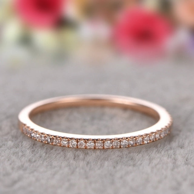 2021 New Trendy Elegant Zircon Rings For Women White CZ Crystal Engagement Design Hot Sale Zircon Rings Female Wedding Jewelry