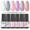 ROSALIND Gel Nail Polish Set 4/6PCS Mix Color Nail Kit For Manicure Nail Polish Vernis Semi Permanent UV Lamp Gellak Nail Kit