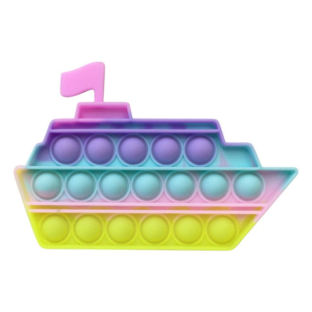 New Push Bubble Fidget Antistress Toys Adult Kids Unicorn Dinosaur Fidget Sensory Toy Autism Special Needs Stress Reliever 2021