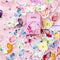 Pink Purple Love Material Sticky Diary Stickers Aesthetic Scrapbook Sticker for Notebooks Stationery Supplies Packing 46PCS