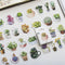 Pink Purple Love Material Sticky Diary Stickers Aesthetic Scrapbook Sticker for Notebooks Stationery Supplies Packing 46PCS