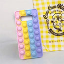A11 A01 A50S Push Pop Bubble Fidget Toys Soft Case for Samsung A12 A10E A20E A30 A30S A02S A70 A50S Sensory Stress Reliver Coque