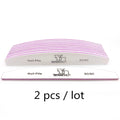 2/5pcs/lot Nail File Mix Color Limas 80/100/150/180/240 Grit Sandpaper Disposable Cuticle Remover Buffers Manicure  Tool Set