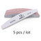 2/5pcs/lot Nail File Mix Color Limas 80/100/150/180/240 Grit Sandpaper Disposable Cuticle Remover Buffers Manicure  Tool Set