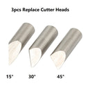 Craft Cutting Tools 360°Rotary Paper Jam Pattern Carving Knife Leather Fabric Fruit Sculpture Engraving Cutter Utility Knife