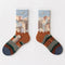 Hot Sale Colorful Cartoon Creative Fashion Vine Graffiti Novelty Men Women Socks Winter Warm Comfortable Cotton Socks Dropship