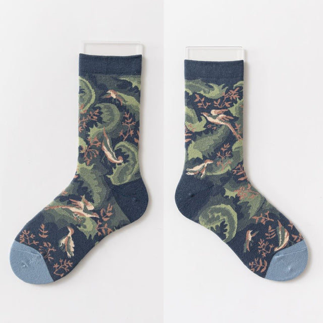 Hot Sale Colorful Cartoon Creative Fashion Vine Graffiti Novelty Men Women Socks Winter Warm Comfortable Cotton Socks Dropship