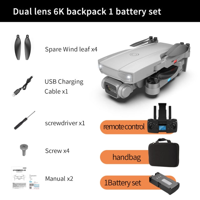 S2 5G WIFI RC Drone 4K Profesional RC Quadcopter Mini HD 6K Camera With Brushless Motor GPS FPV Foldable Drone Child Toys Plane