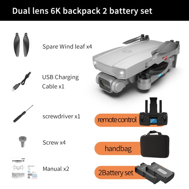 S2 5G WIFI RC Drone 4K Profesional RC Quadcopter Mini HD 6K Camera With Brushless Motor GPS FPV Foldable Drone Child Toys Plane