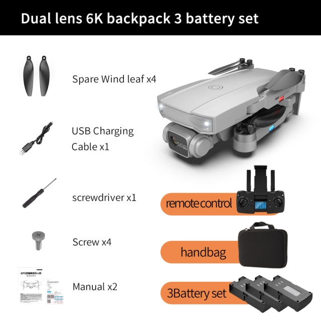 S2 5G WIFI RC Drone 4K Profesional RC Quadcopter Mini HD 6K Camera With Brushless Motor GPS FPV Foldable Drone Child Toys Plane