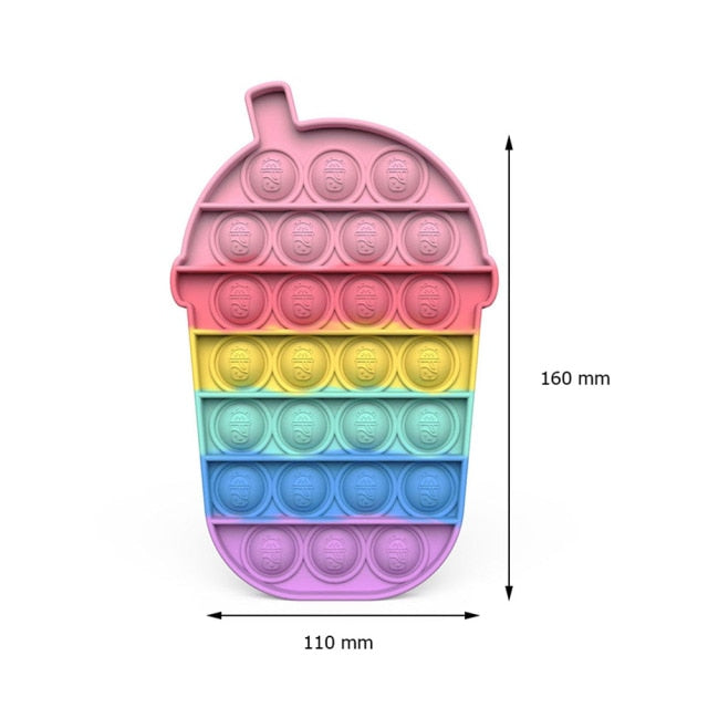 New Push Bubble Fidget Antistress Toys Adult Kids Unicorn Dinosaur Fidget Sensory Toy Autism Special Needs Stress Reliever 2021