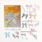 45 Pcs Unicorn Starry Night Retro Hot Stamping Stickers Handbook Diary Decoration Diy Decoration Stickers For Scrapbook Handmade