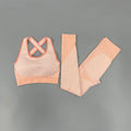Seamless Women Yoga Set Gym Clothing LongSleeve Crop Top High Waist Leggings Workout Sportswear Fitness Sport Suit Yoga Clothing