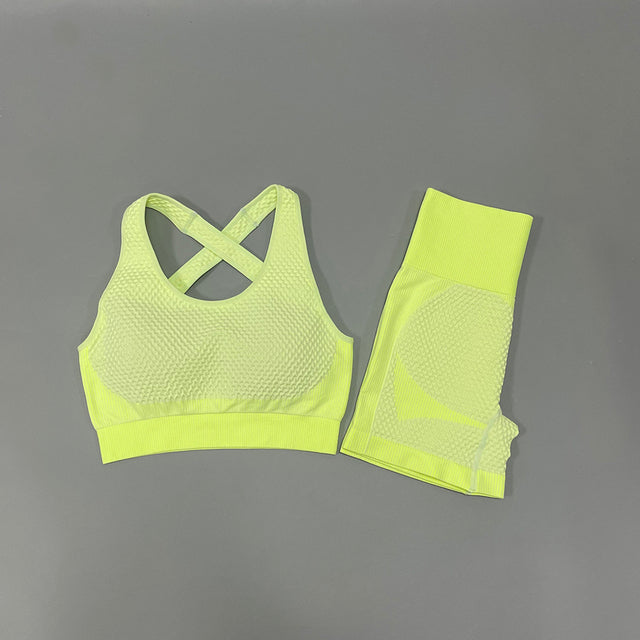 Seamless Women Yoga Set Gym Clothing LongSleeve Crop Top High Waist Leggings Workout Sportswear Fitness Sport Suit Yoga Clothing