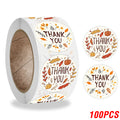 100-500pcs Thank You Round Sticker Scrapbook Envelope Seal Sticker Gift Flower Decoration Stationery Label Sticker