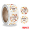 100-500pcs Thank You Round Sticker Scrapbook Envelope Seal Sticker Gift Flower Decoration Stationery Label Sticker