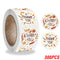 100-500pcs Thank You Round Sticker Scrapbook Envelope Seal Sticker Gift Flower Decoration Stationery Label Sticker
