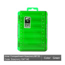 BEARKING Doublex Sided Fishing Tackle Box 12 Compartments Bait Lure Hook Storage Box Fishing Accessories Plastic Storage Case