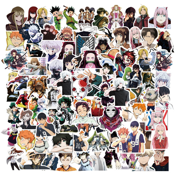 10/50/100PCS Cartoon Anime Attack on Titan/My Hero Academia Sticker For Kids DIY Luggage Laptop Skateboard Motorcycle Decals