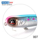 Hunthouse floating popper pencil lure fishing wobbler WTD 95mm/18g Saltwater topwater surface Pesca Stick Bass Plastic Walker