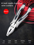 AIRAJ Multifunctional Universal Diagonal Pliers Needle Nose Pliers Hardware Tools Universal Wire Cutters Electrician Wire Pliers