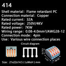 Mini Fast Wire Cable Connectors Universal Compact Conductor Spring Splicing Wiring Connector Push-in Terminal Block SPL-2/3 212