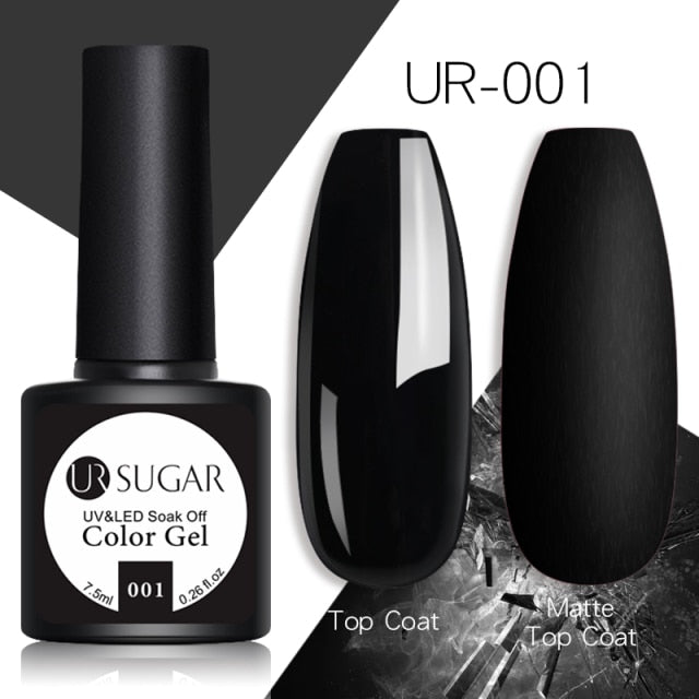 UR SUGAR Glitter Gel Nail Polish 7.5ml Gel All For Manicure UV Semi Permanent Gel Varnish Soak Off Nail Art Need Base Top Gel