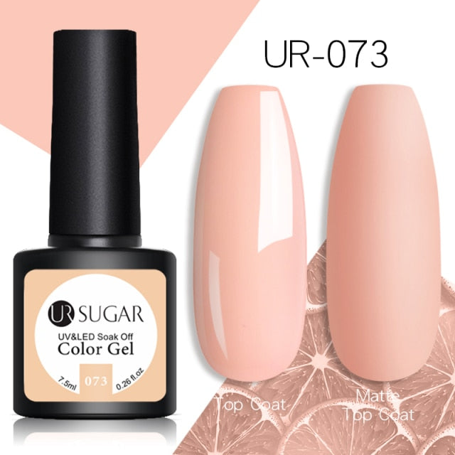 UR SUGAR Glitter Gel Nail Polish 7.5ml Gel All For Manicure UV Semi Permanent Gel Varnish Soak Off Nail Art Need Base Top Gel