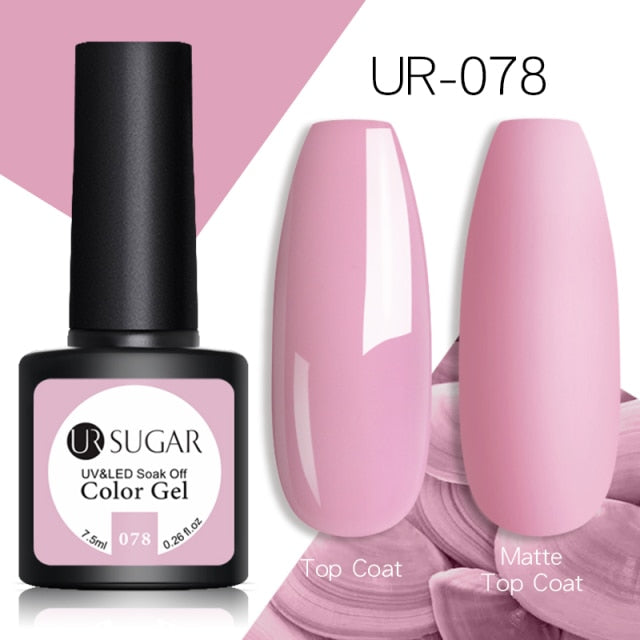 UR SUGAR Glitter Gel Nail Polish 7.5ml Gel All For Manicure UV Semi Permanent Gel Varnish Soak Off Nail Art Need Base Top Gel