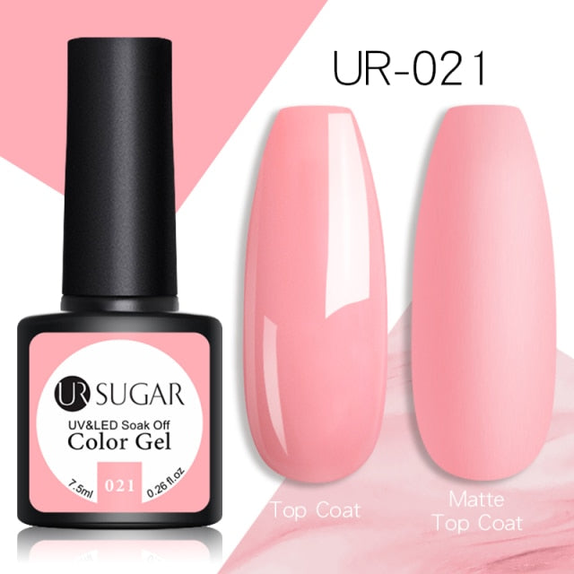 UR SUGAR Glitter Gel Nail Polish 7.5ml Gel All For Manicure UV Semi Permanent Gel Varnish Soak Off Nail Art Need Base Top Gel