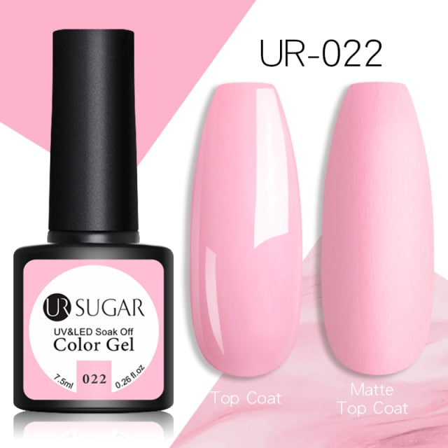 UR SUGAR Glitter Gel Nail Polish 7.5ml Gel All For Manicure UV Semi Permanent Gel Varnish Soak Off Nail Art Need Base Top Gel
