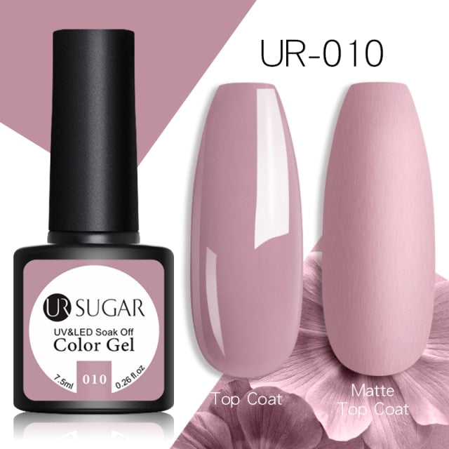 UR SUGAR Glitter Gel Nail Polish 7.5ml Gel All For Manicure UV Semi Permanent Gel Varnish Soak Off Nail Art Need Base Top Gel