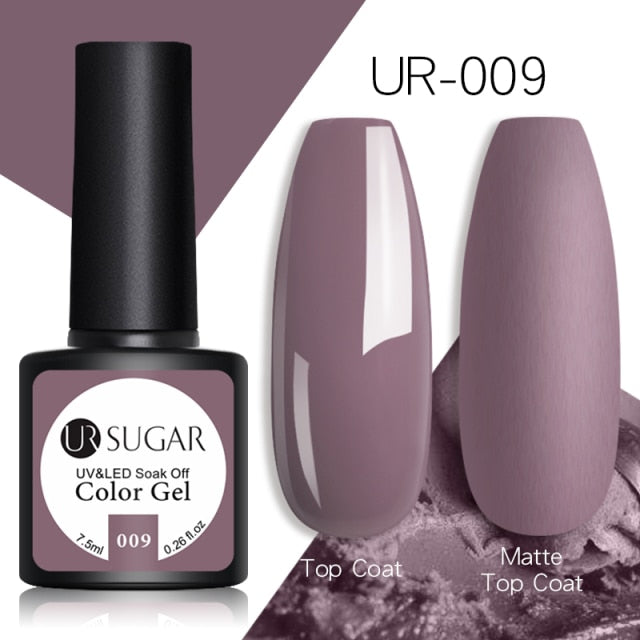 UR SUGAR Glitter Gel Nail Polish 7.5ml Gel All For Manicure UV Semi Permanent Gel Varnish Soak Off Nail Art Need Base Top Gel
