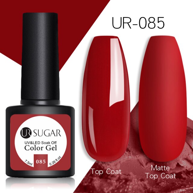 UR SUGAR Glitter Gel Nail Polish 7.5ml Gel All For Manicure UV Semi Permanent Gel Varnish Soak Off Nail Art Need Base Top Gel