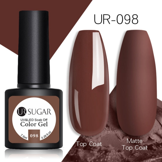 UR SUGAR Glitter Gel Nail Polish 7.5ml Gel All For Manicure UV Semi Permanent Gel Varnish Soak Off Nail Art Need Base Top Gel