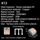 5/10pcs Mini Fast Wire Cable Connectors Universal Compact Conductor Spring Wiring Connector Push-in Terminal Block 4123458