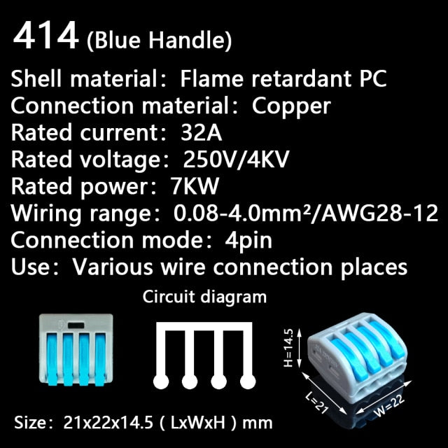 5/10pcs Mini Fast Wire Cable Connectors Universal Compact Conductor Spring Wiring Connector Push-in Terminal Block 4123458