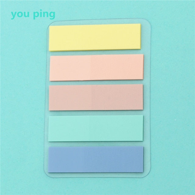 New Color 100 Sheets Self Adhesive Memo Pad Sticky Notes Bookmark Point It Marker Memo Sticker Paper Office School Supplies