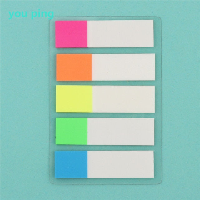 New Color 100 Sheets Self Adhesive Memo Pad Sticky Notes Bookmark Point It Marker Memo Sticker Paper Office School Supplies